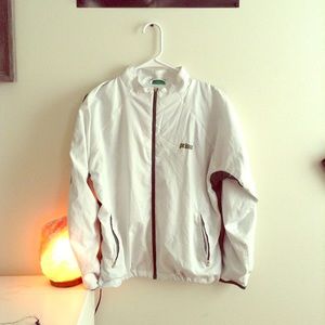 VINTAGE WHITE N GREEN PRINCE JACKET